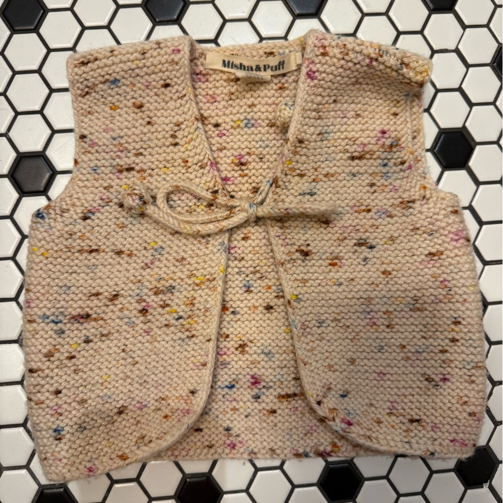 Misha & Puff Confetti Knit Baby Vest